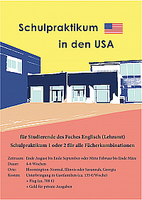 Schulpraktikum USA_Poster